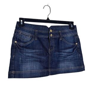 H&G Denim Mini Skirt Size Large